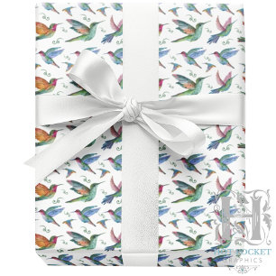 Hummingbirds Wrapping Paper