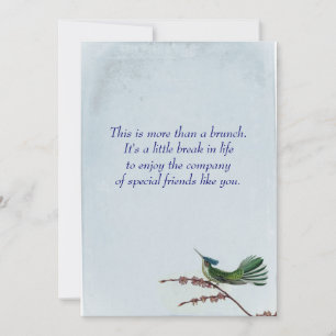 Hummungbird Brunch Invitation