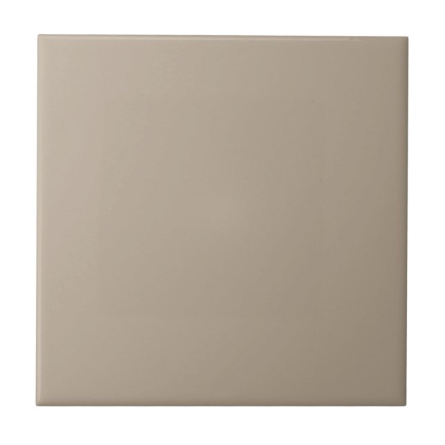 Hummus Beige, Light Brown Neutral Solid Colour Tile (Front)