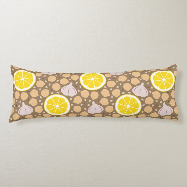 Hummus Body Pillow (Front)