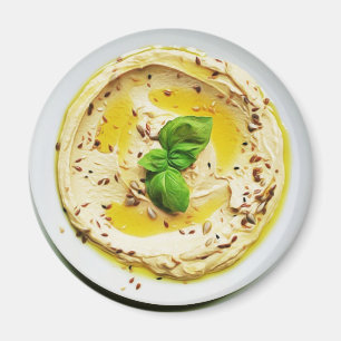 Hummus Cute Food Refrigerator Magnet