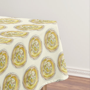 Hummus Houmous Chickpeas Mediterranean Food Dip Tablecloth