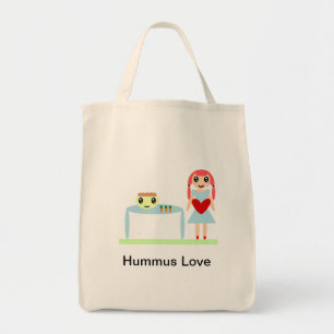 Hummus Love "I love hummus" Tote Bag