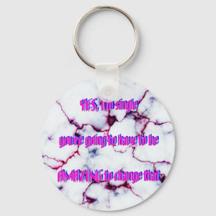 Humor - Amazing & Single Key Ring