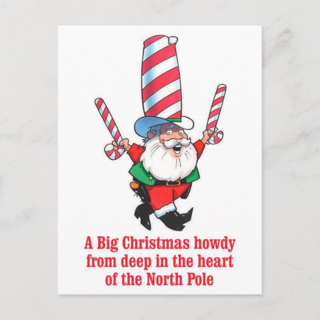 HUMOR Big Christmas Howdy Holiday Greeting (Front)