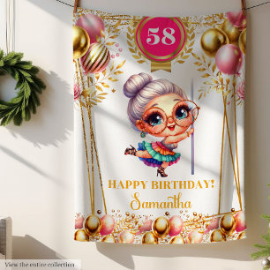 Humor Blanket for Grandma Custom Name