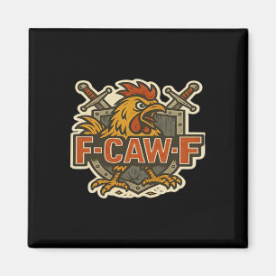 Humor Crow Funny Gothic F-Caw-F Magnet