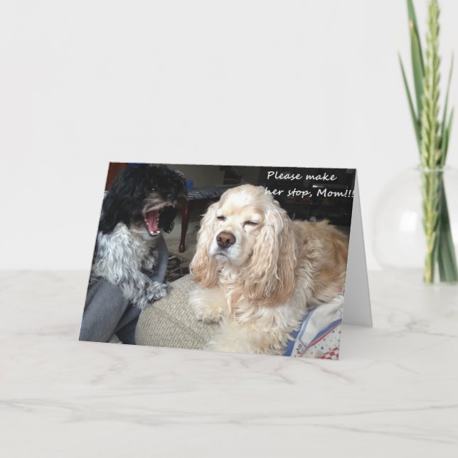 HUMOR FOR ***MY MOM*** ON YOUR BIRTHDAY CARD (Front)