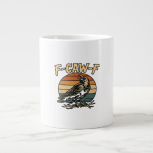 Humor Gothic F-Caw-F Funny Crow Essential Creative Large Coffee Mug