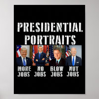 Humor Presidential Rtraits Trump Obama Biden Clint