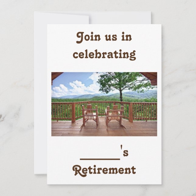 HUMOR/RETIREMENT GO HAND IN HAND INVITATION (Front)