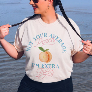 Humor Sassy Peach Body Positivity Vintage T-Shirt