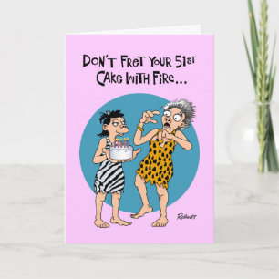 Humorous 51st Birthday Card