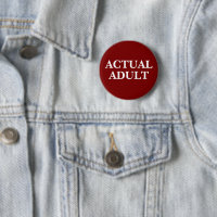 Humorous "Actual Adult"
