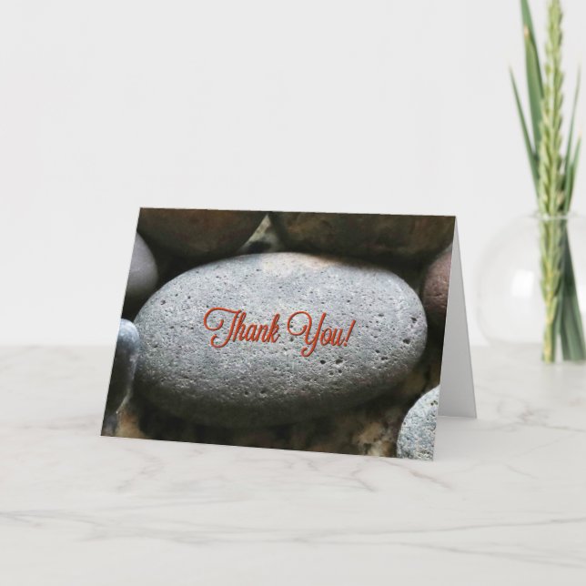Humorous and Funny You Rock Thank You Card (Front)