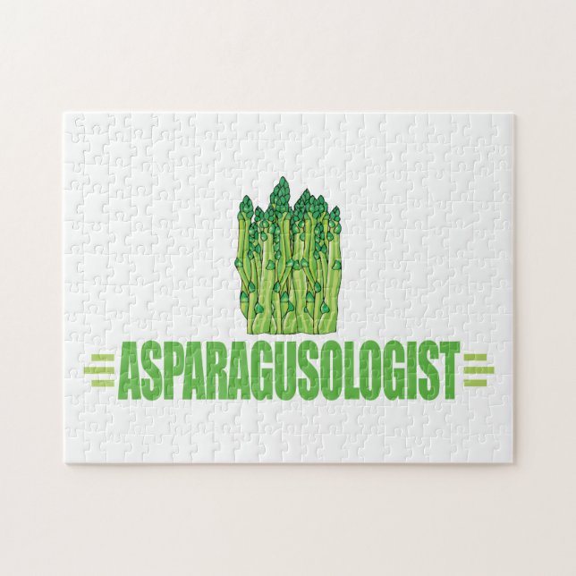 Humorous Asparagus Lover Jigsaw Puzzle (Horizontal)