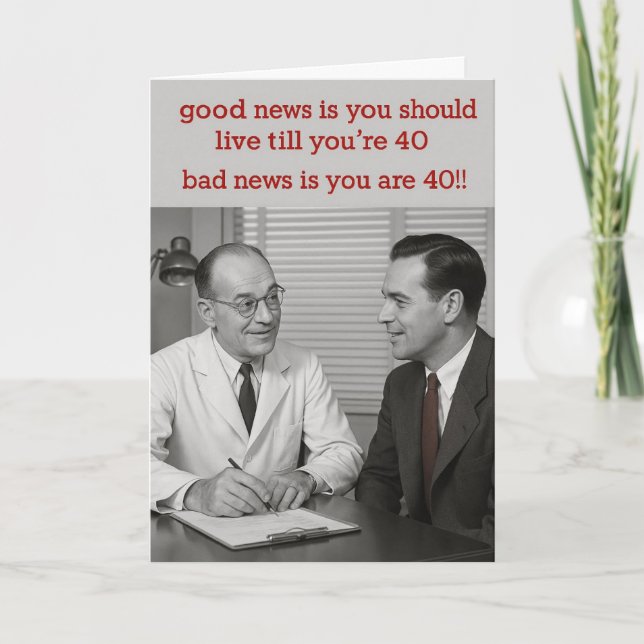 Humorous Birthday card  (Front)