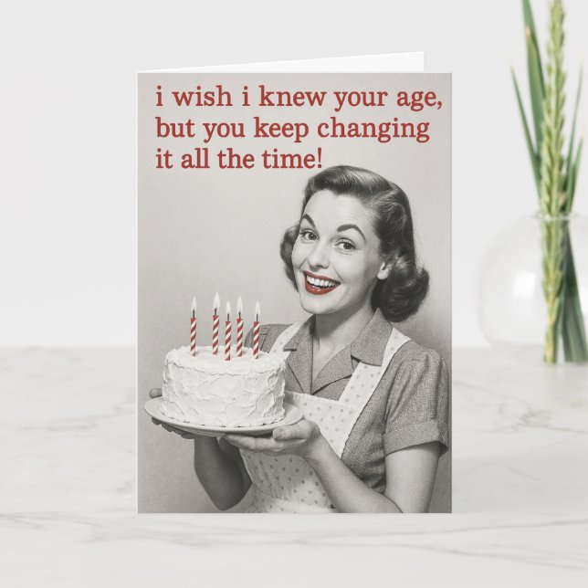 Humorous Birthday card (Front)