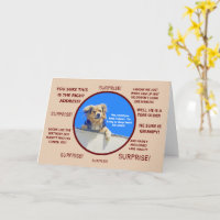 HUMOROUS BIRTHDAY SURPRISE/OOPS--WRONG HOUSE! CARD