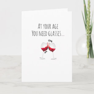Humorous Birthday Wine Card