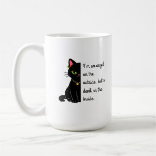 humorous black cat mugs