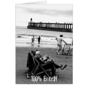 Humorous British at the Seaside in Monochrome