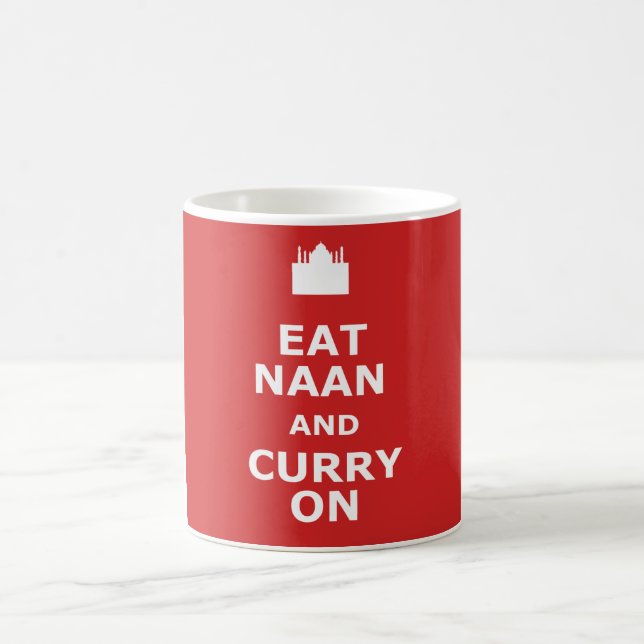 Humorous curry coffee mug (Center)