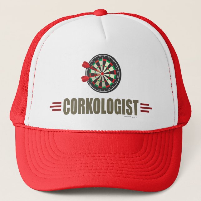 Humorous Darts Trucker Hat (Front)