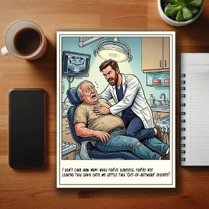 Humorous Dentist Office Cartoon Postcard