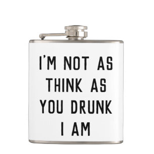 Humorous Drunken Banter Hip Flask