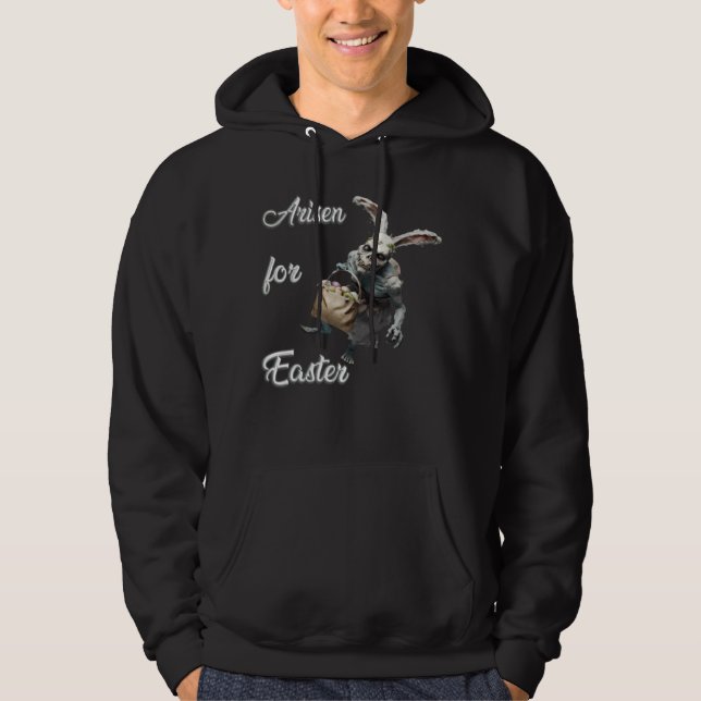 Humorous Easter Zombie Hoodie (Front)