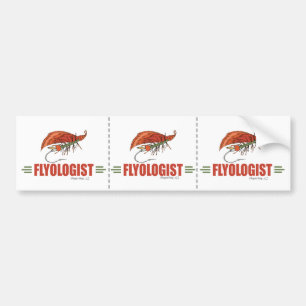 Humorous Fly Tying, Fly Fishing Bumper Sticker