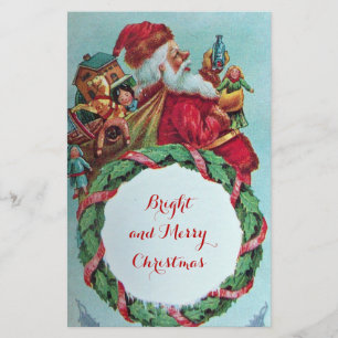 HUMOROUS FUNNY SANTA XMAS CROWN STATIONERY