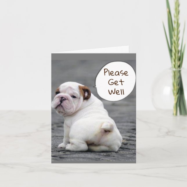 HUMOROUS GET WELL & BACK TO NORMAL CARD (Front)