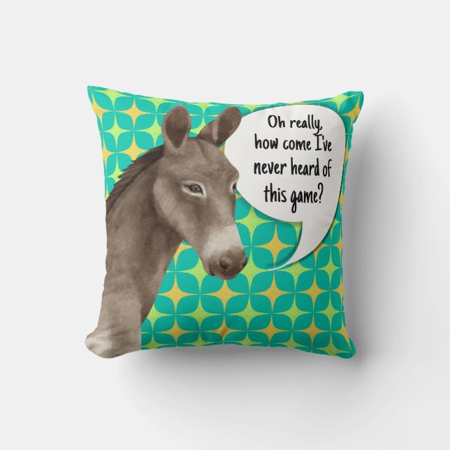 Humorous Greeting Cushion (Front)