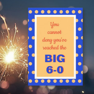 Humorous Happy 60th Birthday Card