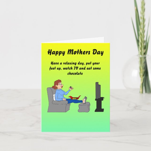 Humorous happy mothers day card (Front)