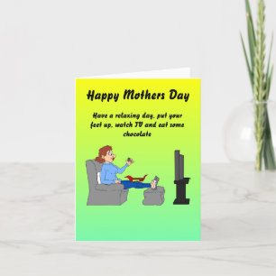 Humorous happy mothers day card