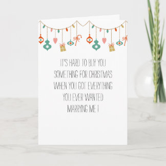 Humorous Husband/Wife Christmas Card