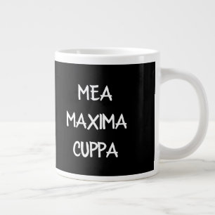 Humorous Latin Catholic Mea Maxima Cuppa Large Coffee Mug