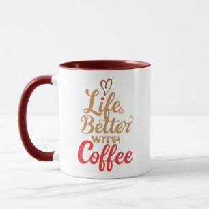 Humorous Morning Caffeine Slogan Mug
