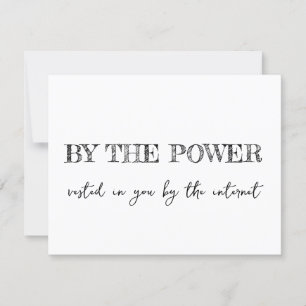 Humorous Officiant Proposal: Unique 'Marry Us'  Invitation