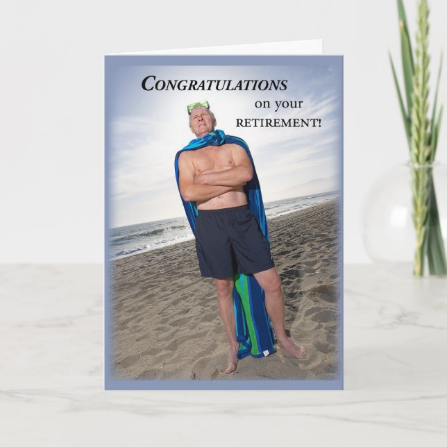 Humorous Retirement Plunge Card (Front)