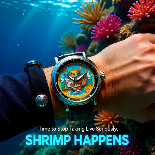 Humorous Shrimp Bathroom  Watch