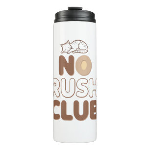 Humorous Slow Living and Lazy Day Thermal Tumbler