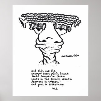 Humorous Well-Read Freak Poster 1-6-23