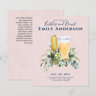 Humour Bubbles n Brews Beer Champers Bridal Shower