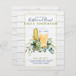 Humour Bubbles n Brews Beer Champers Bridal Shower