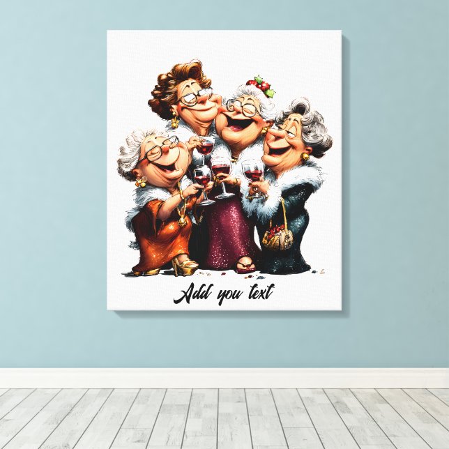 Humour Canvas Print (Insitu(Wood Floor))