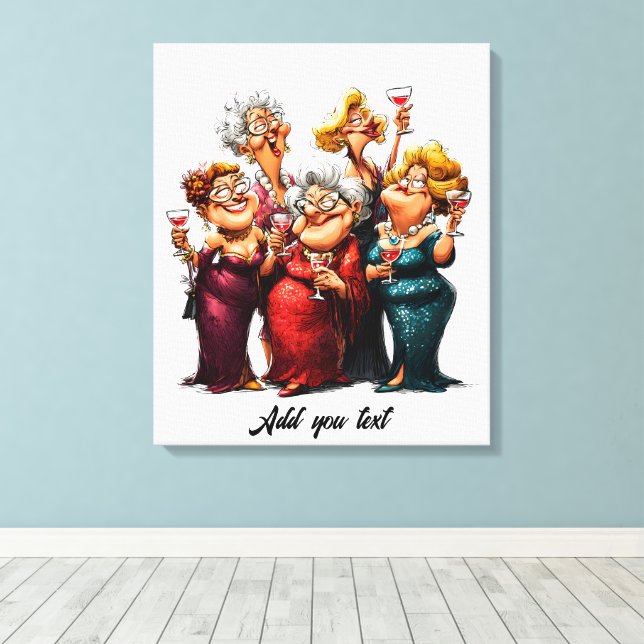 Humour Canvas Print (Insitu(Wood Floor))